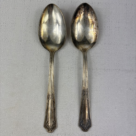 HB Co. Other - HB Co. HBC6‎ Silver plate Dinner Soup Spoons Set Of 2